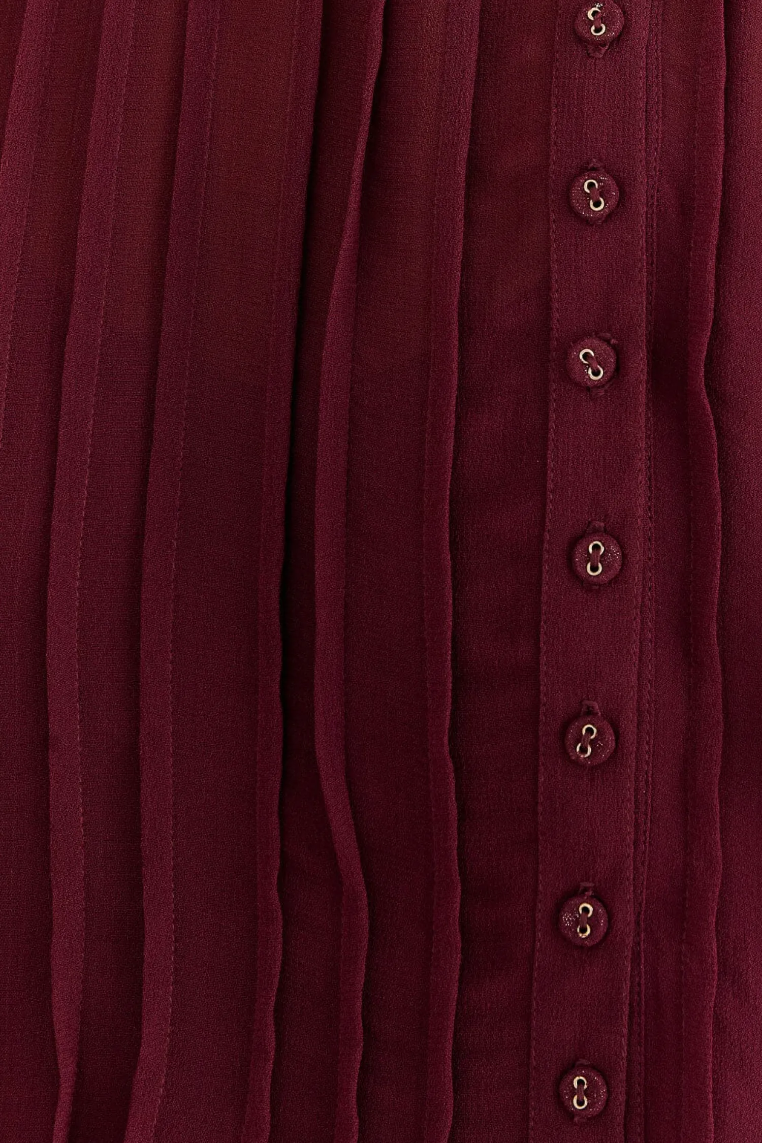 FARM Rio BURGUNDY RUFFLE BLOUSE