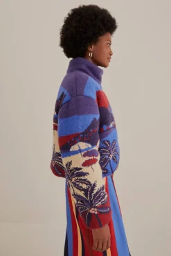 FARM Rio CARIOCA TRICOT PUFFER JACKET