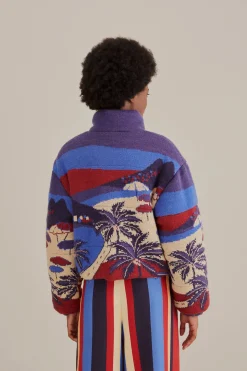 FARM Rio CARIOCA TRICOT PUFFER JACKET