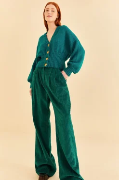 FARM Rio  EMERALD CORDUROY PANTS