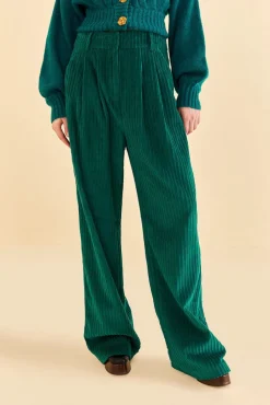 FARM Rio  EMERALD CORDUROY PANTS
