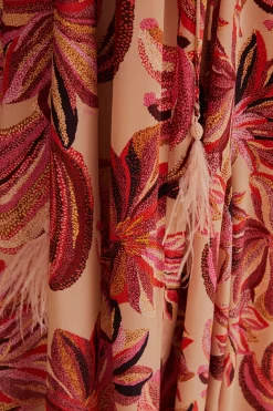 FARM Rio  FLORAL TAPESTRY V NECK MAXI DRESS