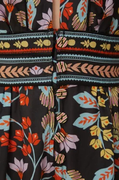 FARM Rio FLOWERY BLACK JUMPSUIT