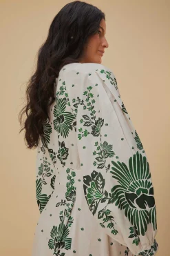 FARM Rio  FOREST SOUL OFF-WHITE MAXI DRESS