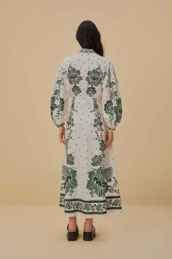 FARM Rio  FOREST SOUL OFF-WHITE MAXI DRESS