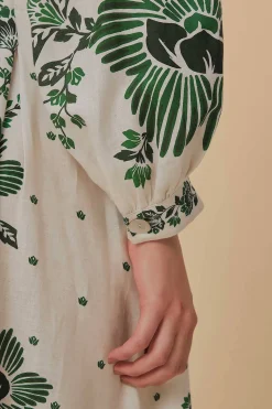 FARM Rio  FOREST SOUL OFF-WHITE MAXI DRESS