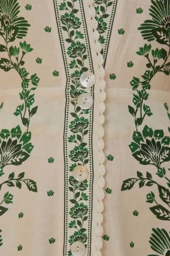 FARM Rio  FOREST SOUL OFF-WHITE MAXI DRESS