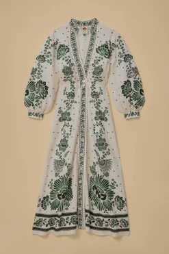 FARM Rio  FOREST SOUL OFF-WHITE MAXI DRESS