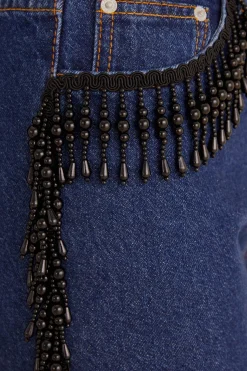 FARM Rio FRINGES BEADS WIDE PANTS