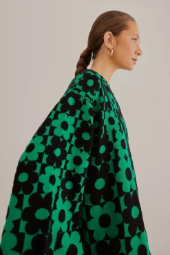 FARM Rio GREEN LOVEDAISY KNIT DRESS
