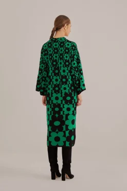 FARM Rio GREEN LOVEDAISY KNIT DRESS