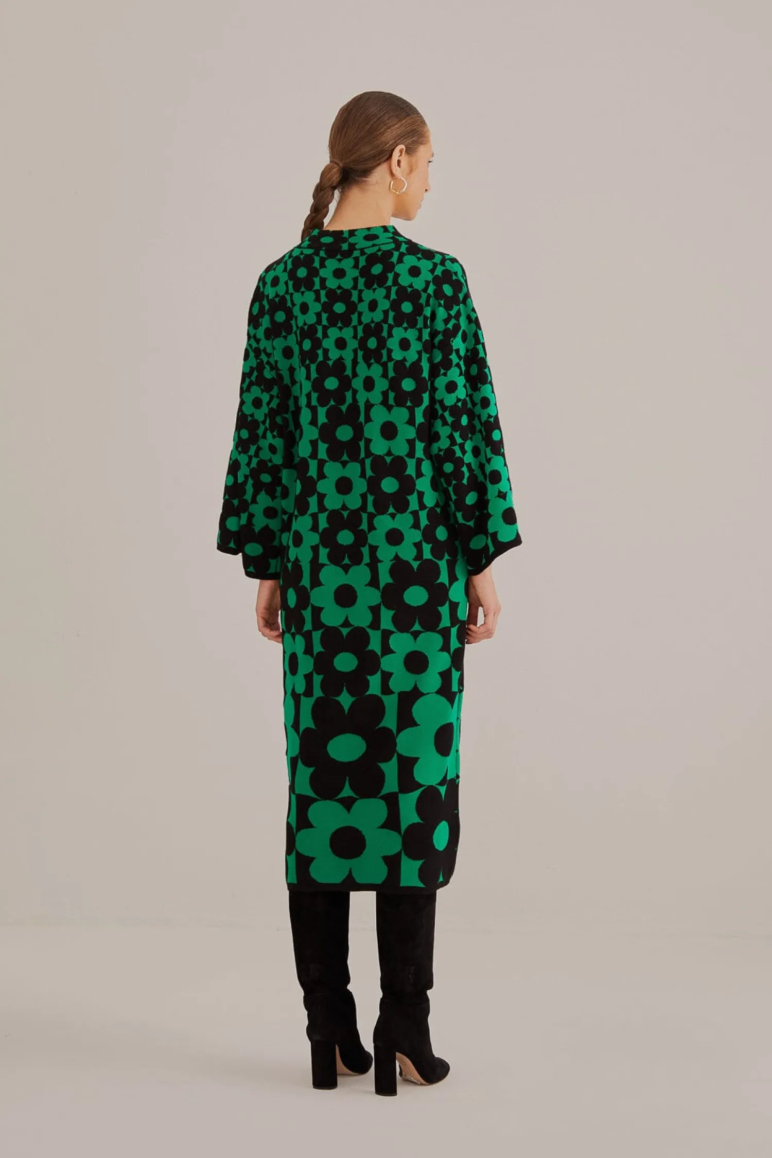 FARM Rio GREEN LOVEDAISY KNIT DRESS