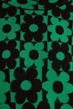 FARM Rio GREEN LOVEDAISY KNIT DRESS
