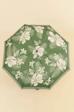 FARM Rio GREEN MACAW ELEGANCE UMBRELLA