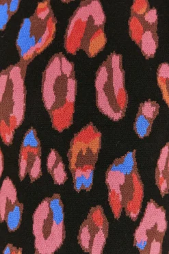 FARM Rio  IRIDESCENT LEOPARDS KNIT MINI DRESS