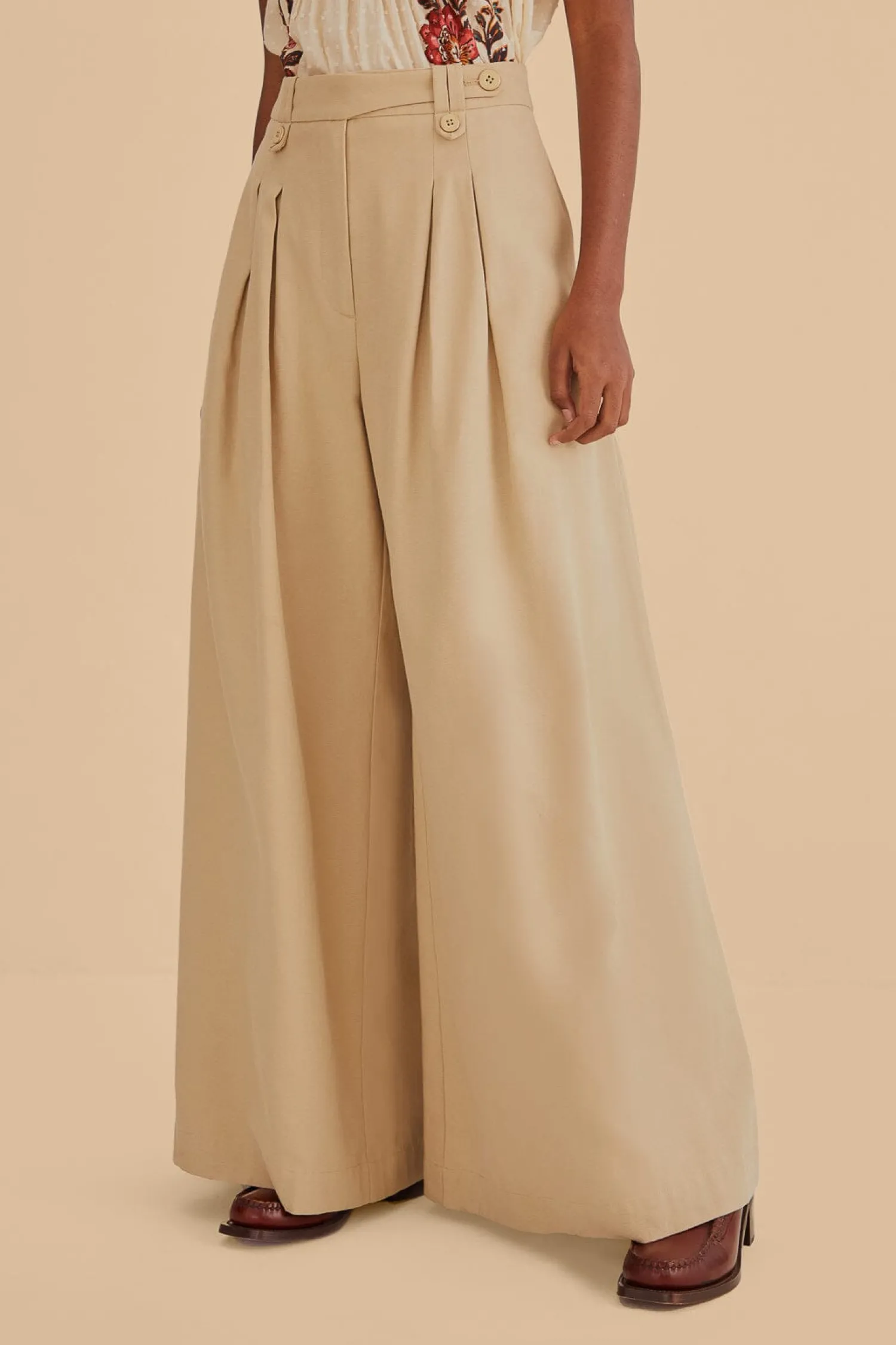 FARM Rio KAKHI HIGH WAIST PANTS