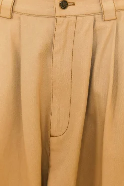 FARM Rio KHAKI LOW WAISTED PLEATED PANTS