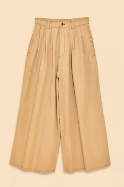 FARM Rio KHAKI LOW WAISTED PLEATED PANTS