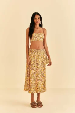 FARM Rio  LIGHT PINK STAR FRUIT CROP TOP