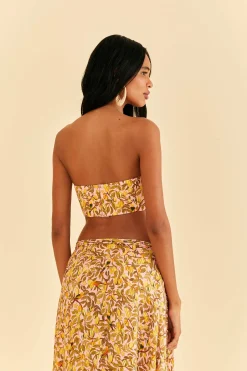 FARM Rio  LIGHT PINK STAR FRUIT CROP TOP