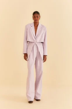 FARM Rio  LILAC CUT OUT BLAZER