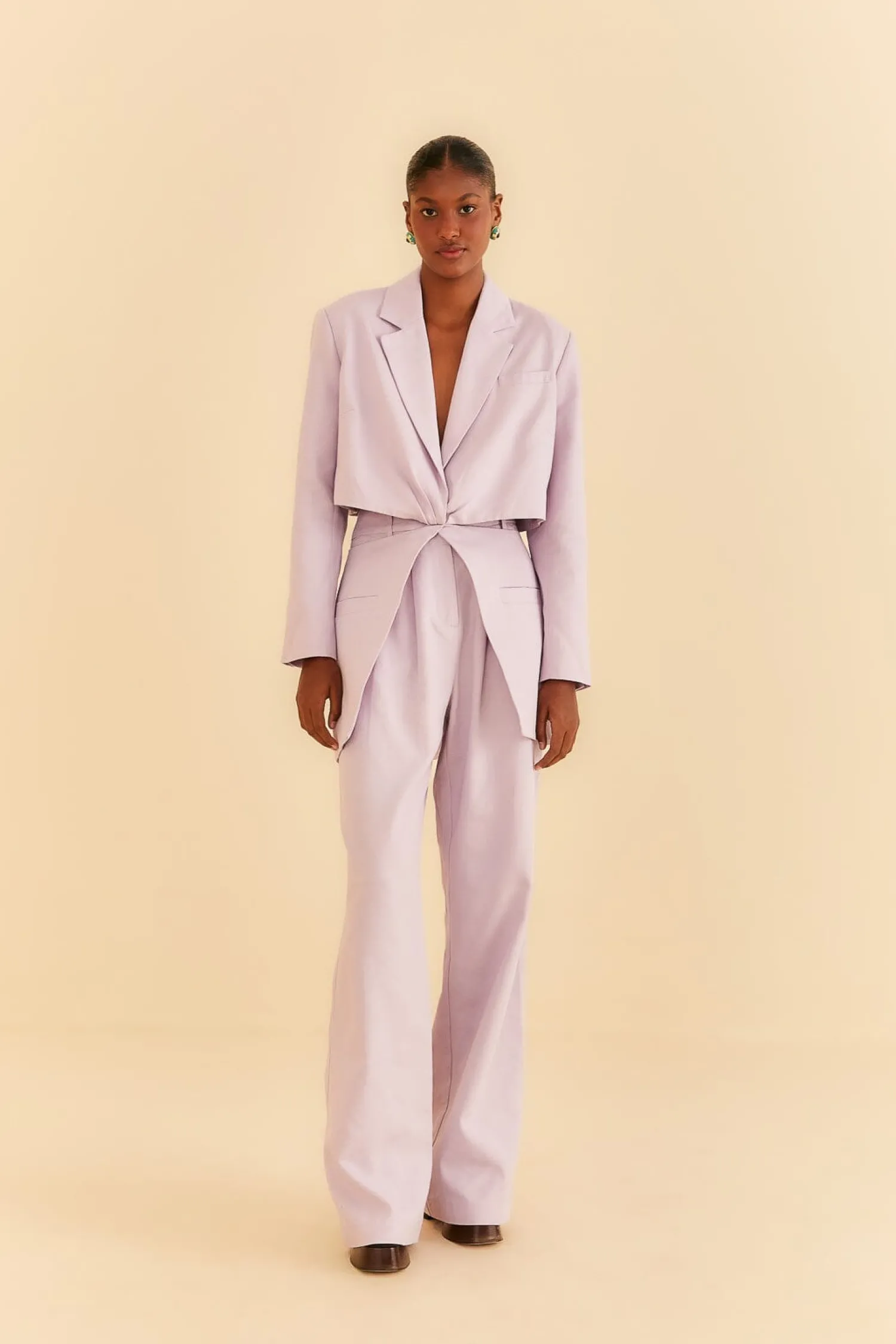 FARM Rio LILAC CUT OUT BLAZER