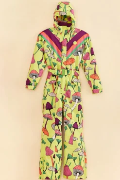 FARM Rio  LIME GREEN NEW MUSHROOM SKI JUMPSUIT