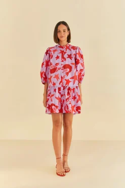 FARM Rio LOBSTER SKY MINI DRESS