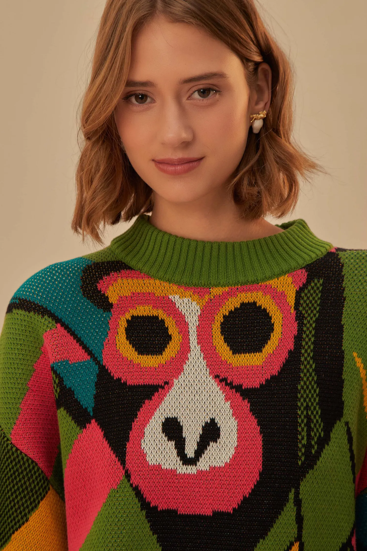 FARM Rio MACAQUITO KAMBO KNIT SWEATER