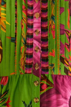 FARM Rio MAXI FLOWERS ORGANIC COTTON MAXI DRESS