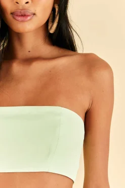 FARM Rio MINT SLEEVELESS CROP TOP