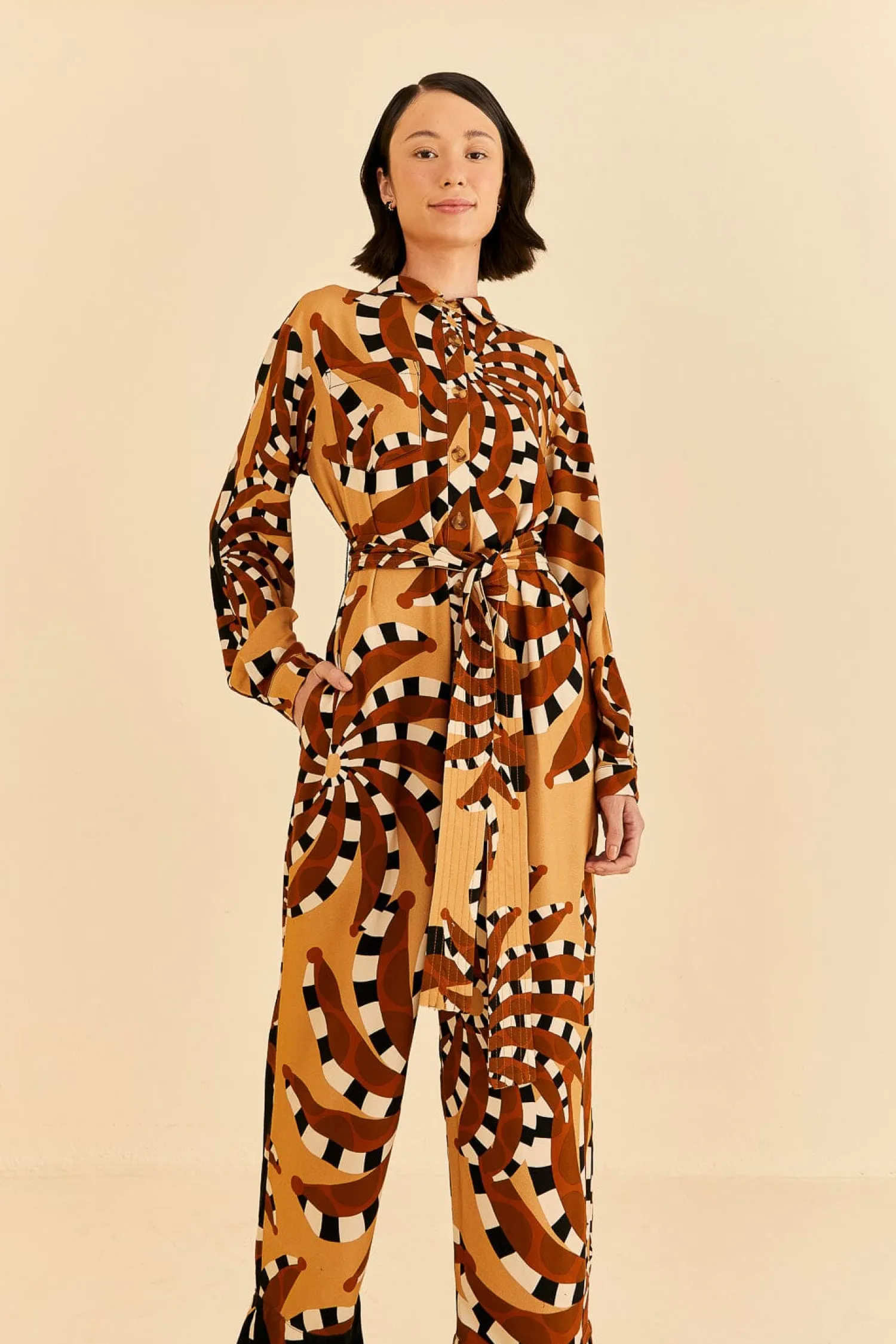 FARM Rio MIXED BANANADA JUMPSUIT