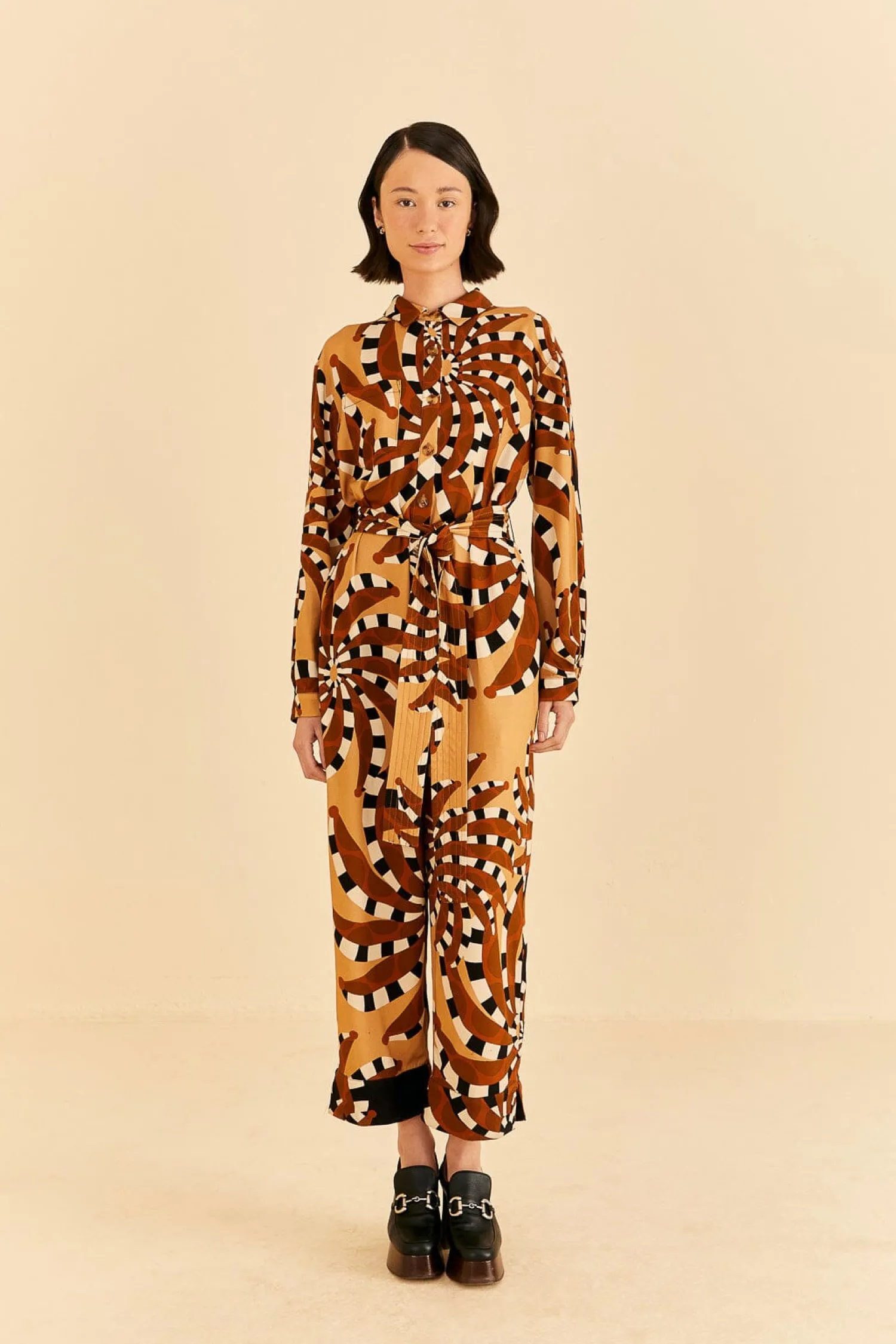 FARM Rio MIXED BANANADA JUMPSUIT