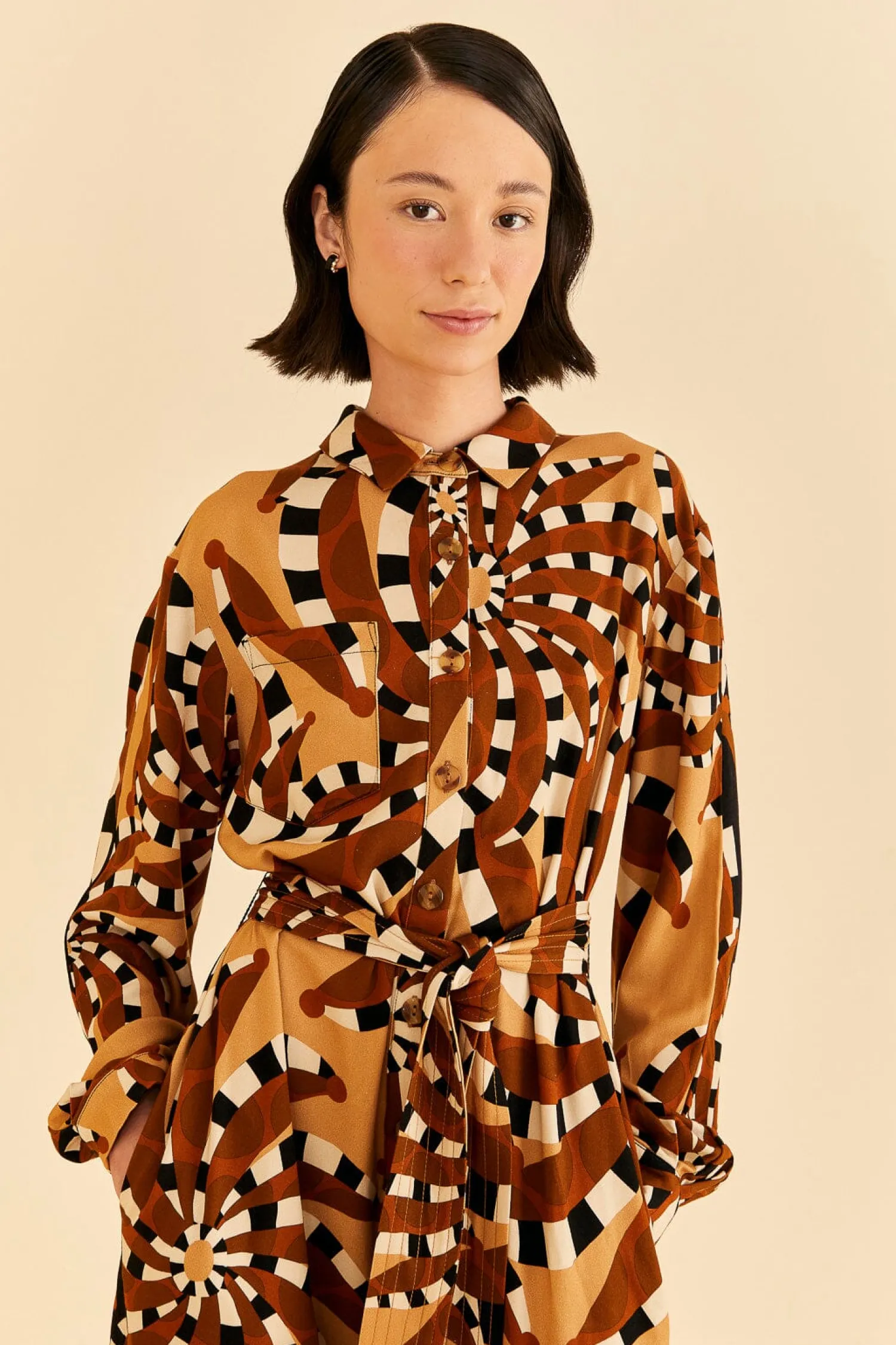 FARM Rio MIXED BANANADA JUMPSUIT