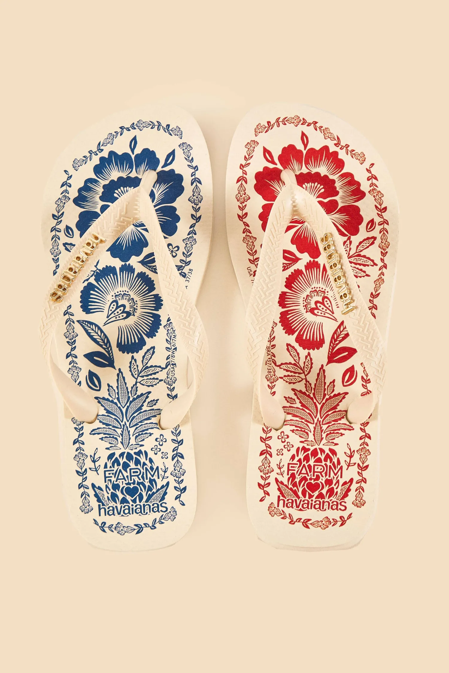 FARM Rio MIXED PINEAPPLE GARDEN HAVAIANAS SANDALS