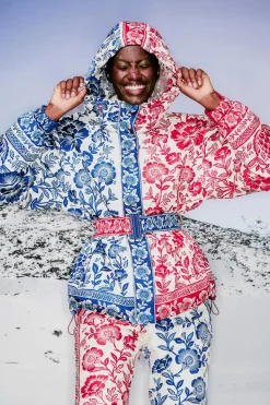 FARM Rio  MIXED PINEAPPLE GARDEN SKI JACKET