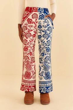 FARM Rio  MIXED PINEAPPLE GARDEN SKI PANTS