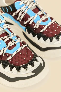 FARM Rio  MULTICOLOR BEADED SNEAKER