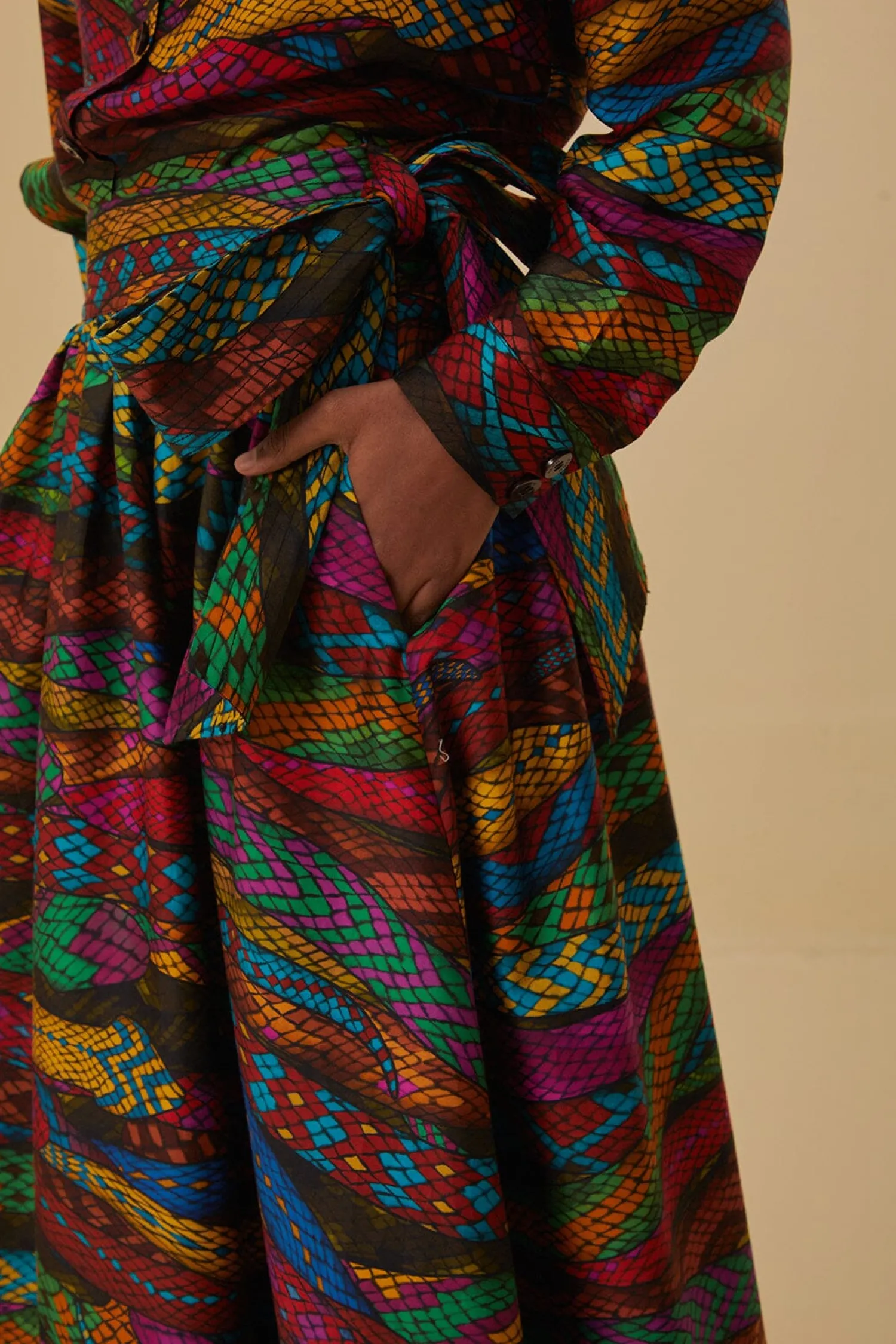 FARM Rio MULTICOLOR MIRAGE MIDI SKIRT