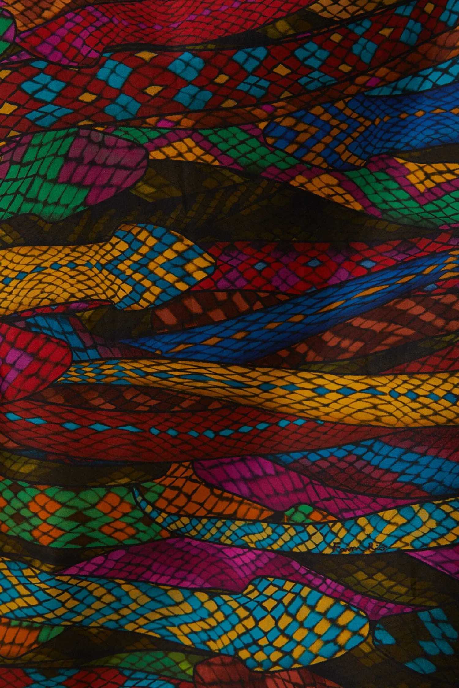 FARM Rio MULTICOLOR MIRAGE MIDI SKIRT