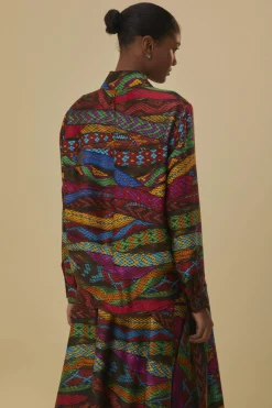 FARM Rio MULTICOLOR MIRAGE SHIRT LONG SLEEVES