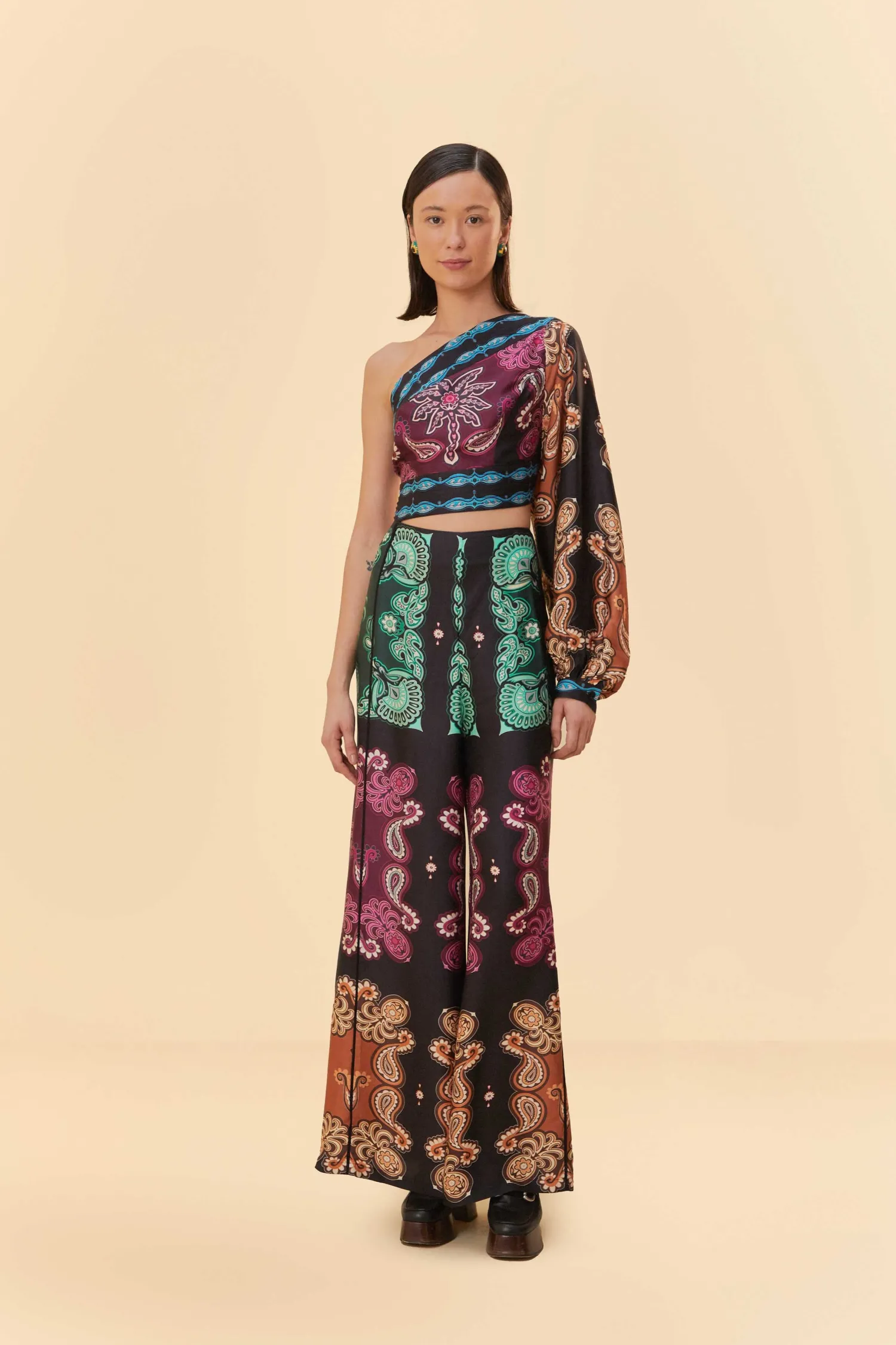 FARM Rio MULTICOLOR SWEET MERMAIDS ASYMMETRIC JUMPSUIT