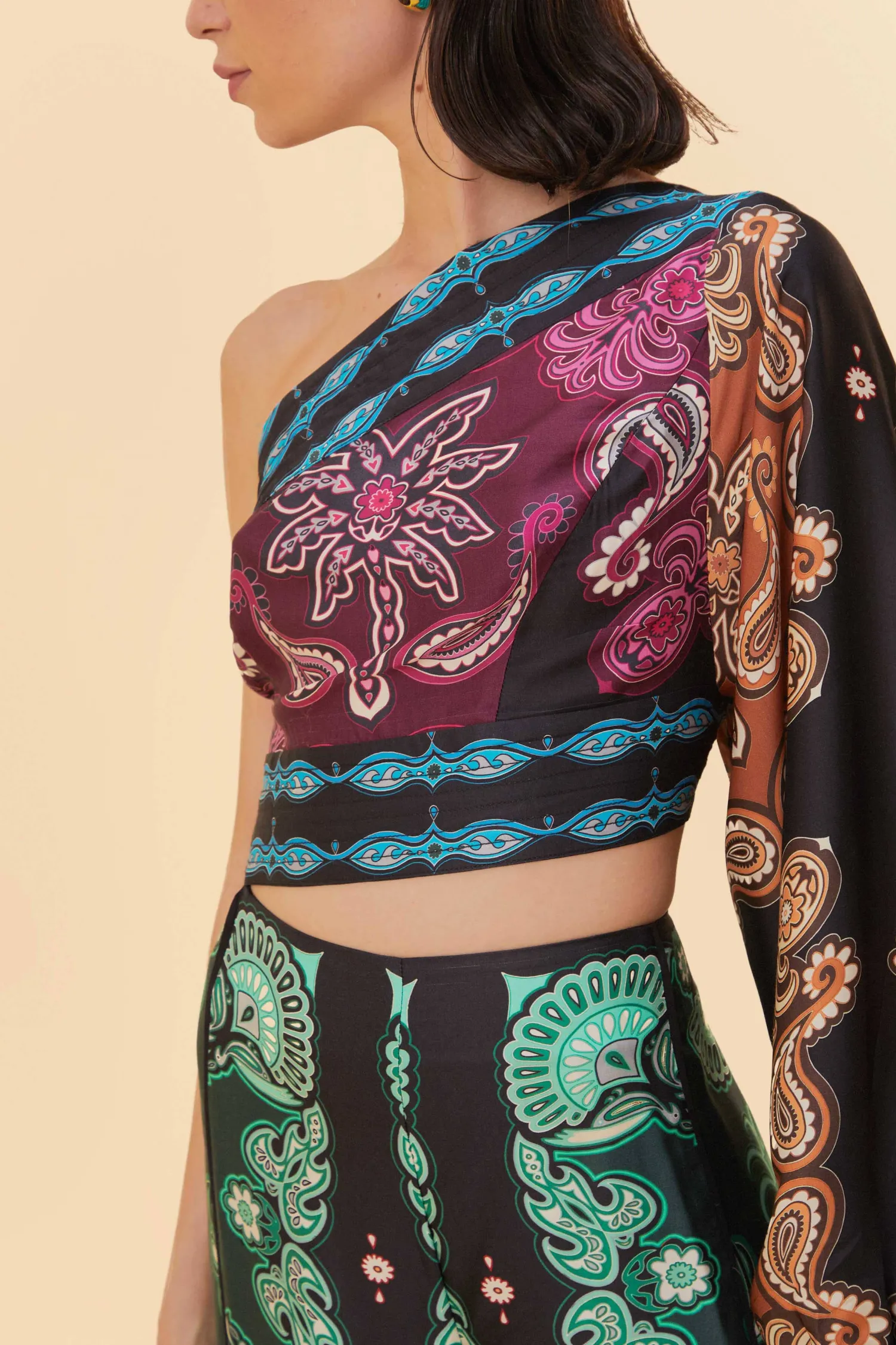 FARM Rio MULTICOLOR SWEET MERMAIDS ASYMMETRIC JUMPSUIT