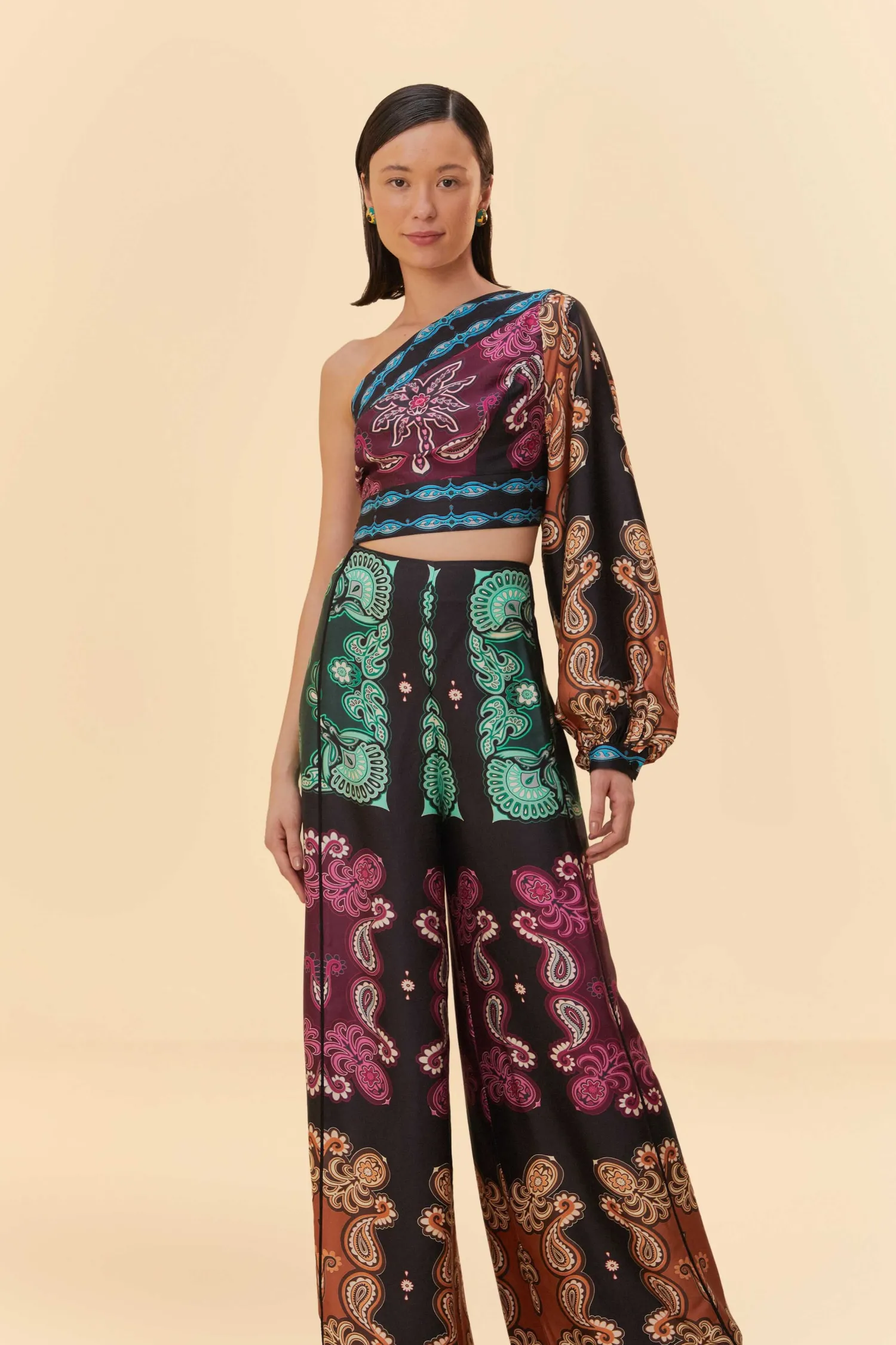 FARM Rio MULTICOLOR SWEET MERMAIDS ASYMMETRIC JUMPSUIT