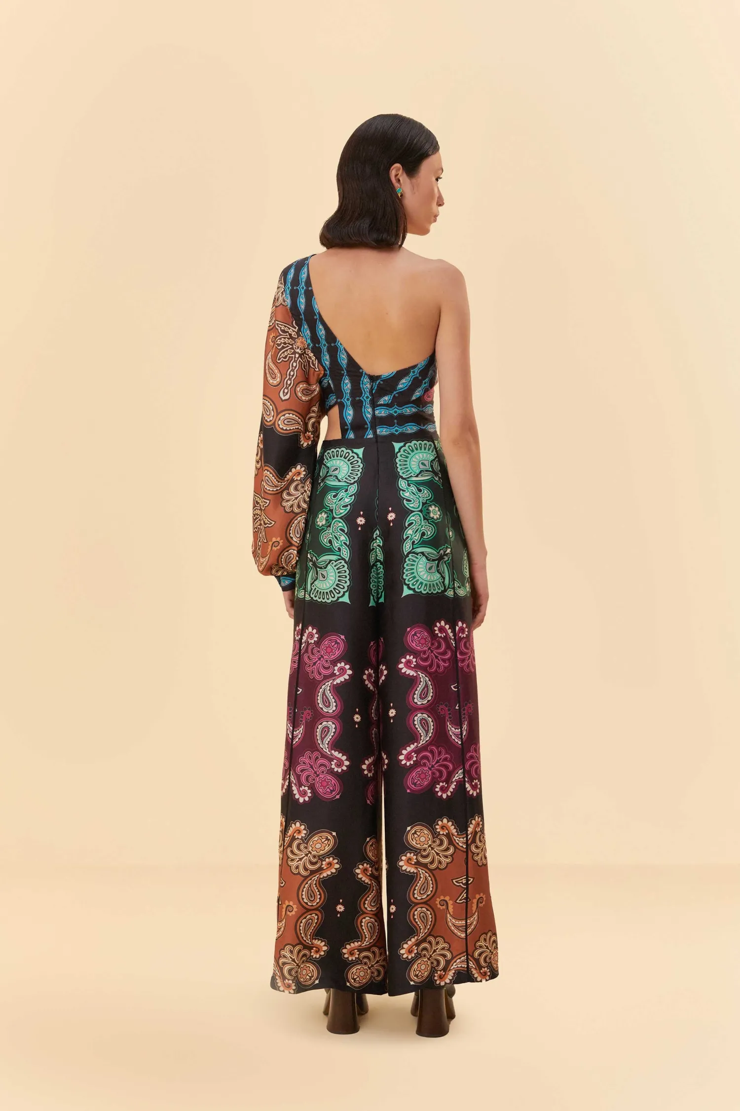FARM Rio MULTICOLOR SWEET MERMAIDS ASYMMETRIC JUMPSUIT