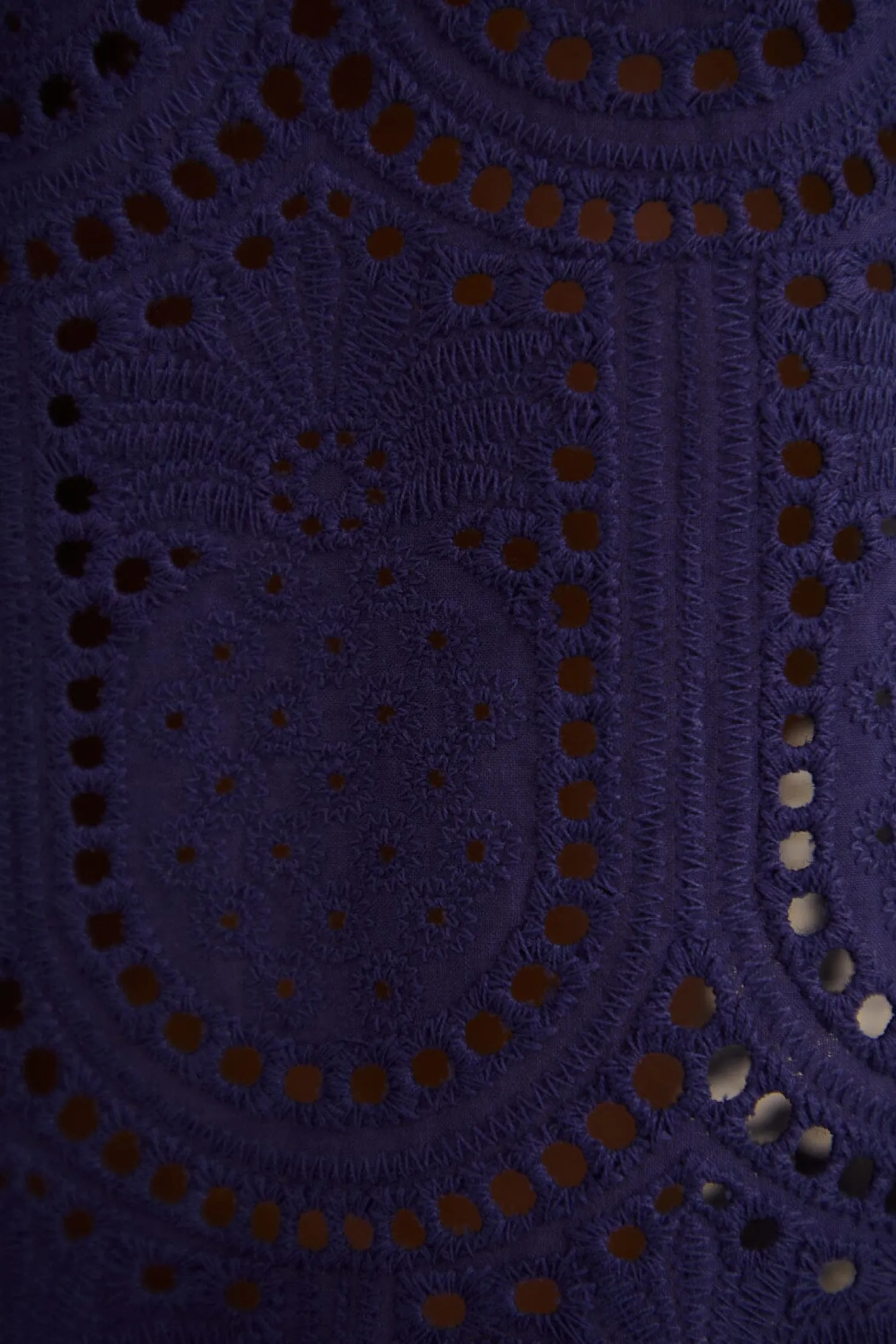 FARM Rio NAVY BLUE PINEAPPLE EYELET PANTS