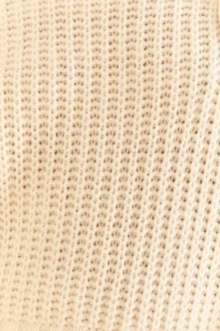 FARM Rio OFF-WHITE BRAIDED SWEATER