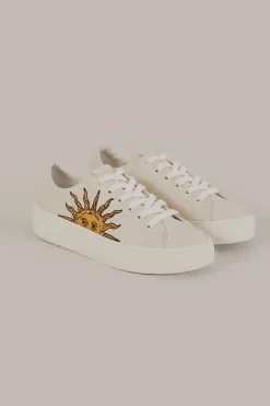 FARM Rio OFF-WHITE FLATFORM SNEAKER