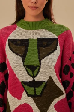 FARM Rio  ONCA KAMBOZISTICA KNIT SWEATER