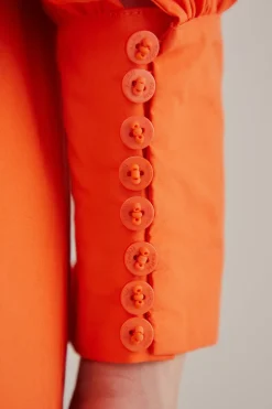 FARM Rio ORANGE OPEN BACK MINI DRESS